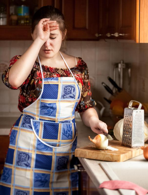 A need to substitute onions might exist when someone experiences a severe allergic reaction.