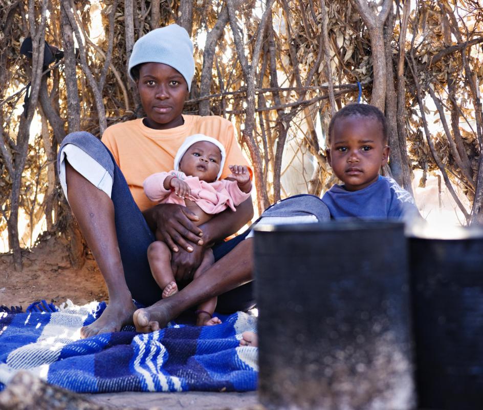 Impoverished people who eat a diet based on corn may develop malnutrition and various vitamin deficiencies.