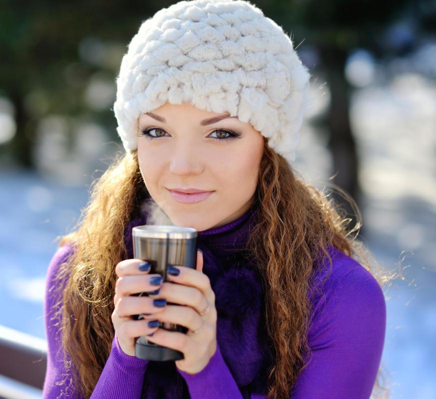 Whipped cream may be used on hot chocolate.