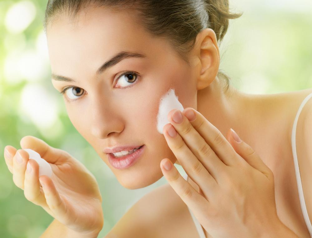 Rose water may be used in facial creams.