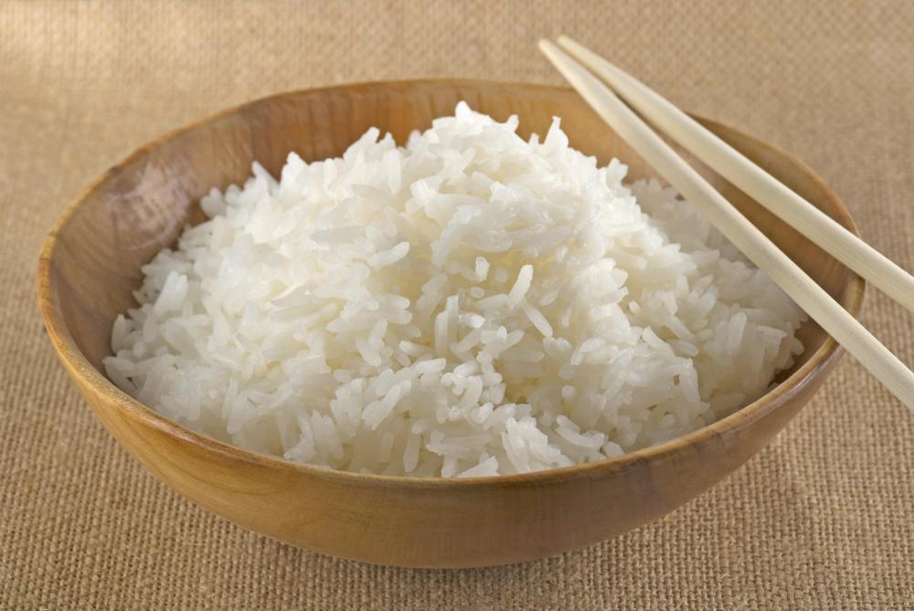 Cooked boil-in-bag rice.