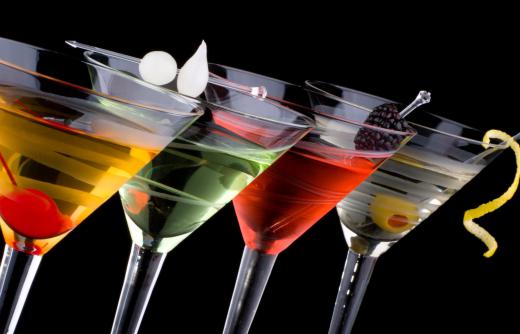 There are hundreds of variations of martinis.