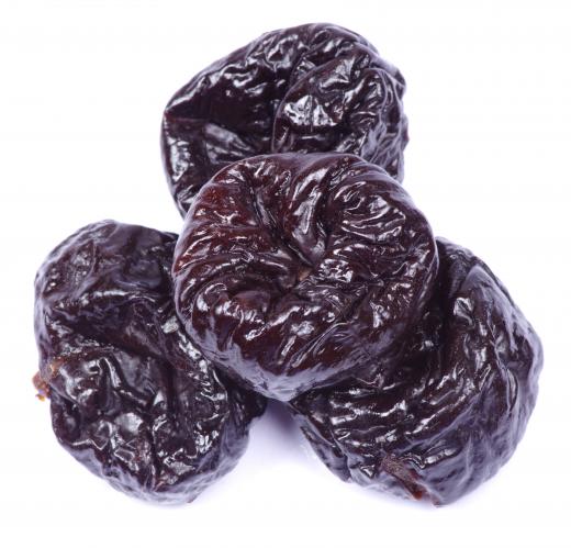 Dried plums.