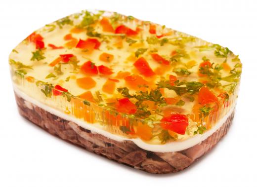 Pâté is sometimes served surrounded by aspic.