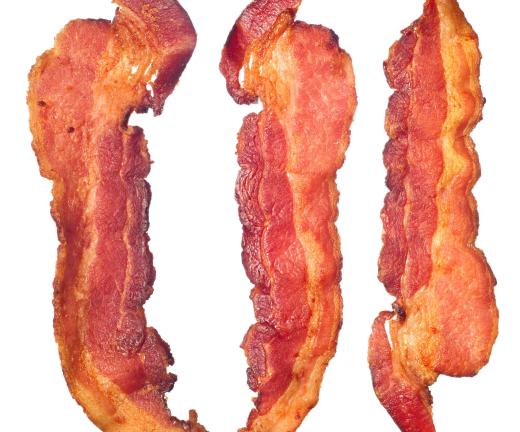 Bacon is a common ingredient in a fry up.