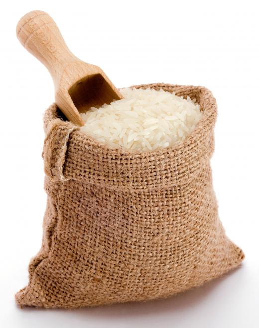 Uncooked jasmati rice.