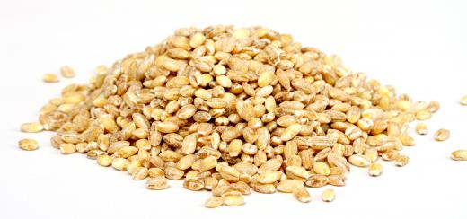 Barley can be ground up and combined with other ingredients to produce grain-based foods like cereal.