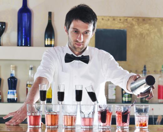 A restaurant bartender should receive 10% to 15% of the bar bill.