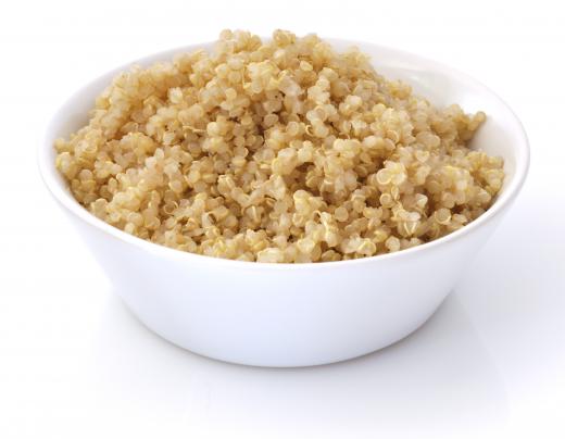 Quinoa is high in protein.