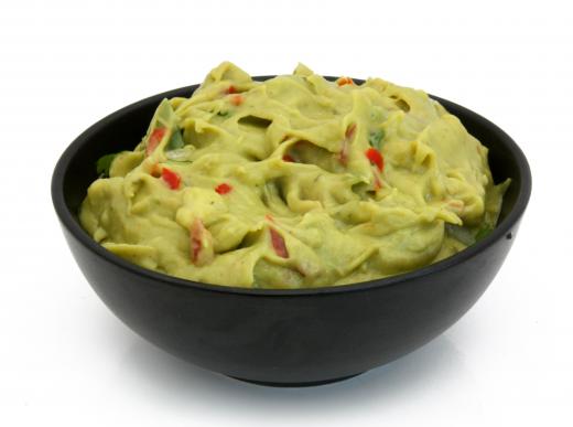 Guacamole is a popular filling for a gordita.