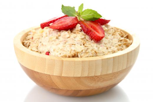 Bowl of oatmeal.