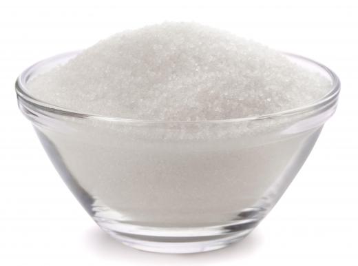 Granulated sugar in a bowl.