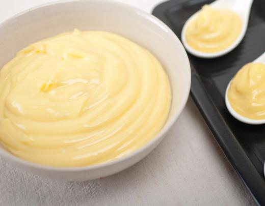 Custard is an essential ingredient in Bienenstich.