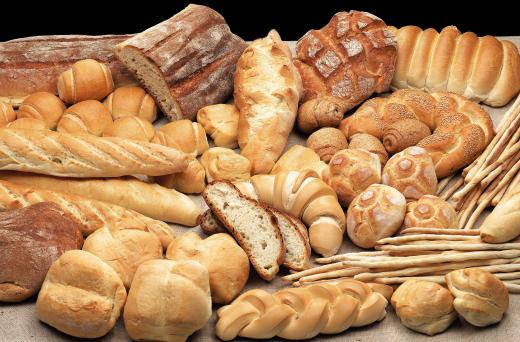 Bread in a bakery.