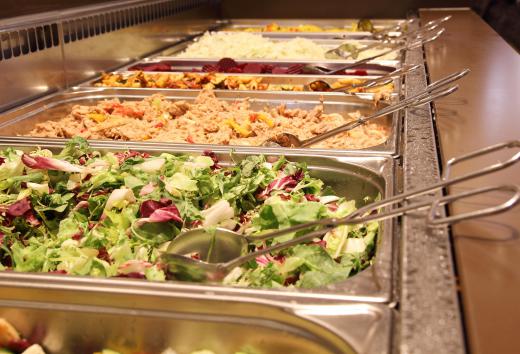 Food at buffets in restaurants are usually served in hot cupboards.