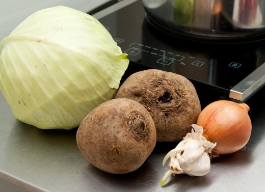 Cabbage is frequently used to make soup.