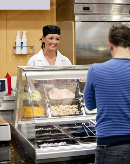 The corn dog is a staple of cafeterias.