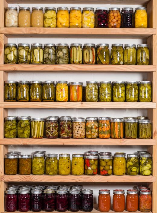 Mason jars are often used in home canning.