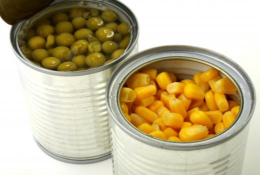 Canned foods can be stored for up to a year at room temperature.