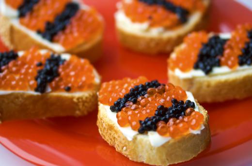 Like caviar and salmon roe, lumpfish roe is often served as a spreadable appetizer.