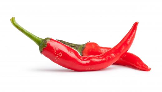 Cayenne peppers are a common ingredient in spicy, hot dishes.