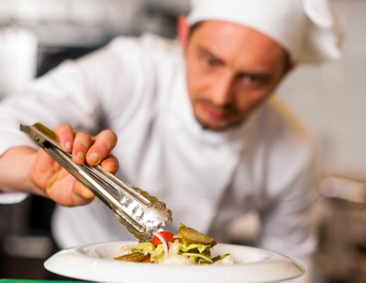 A head chef may create a customized menu and signature dish based on his area of culinary expertise.