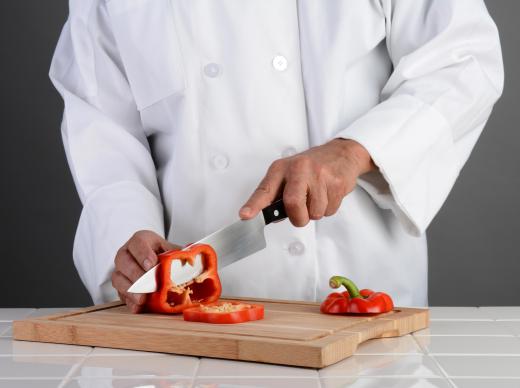 The average chef's knife is about 8-10 inches long.