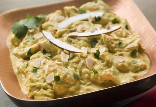 Chicken korma curry is a very traditional dish.