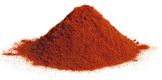 Chili powder can be sprinkled over onion chips.