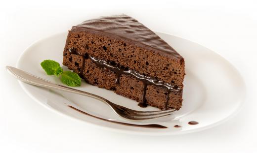 A chocolate layer cake.