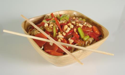 A bowl of chop suey.