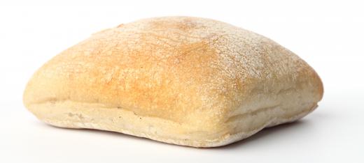 Ciabatta bread can be used as a hamburger bun.