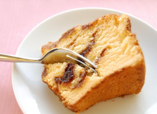 Coffee cake typically is eaten in the morning.