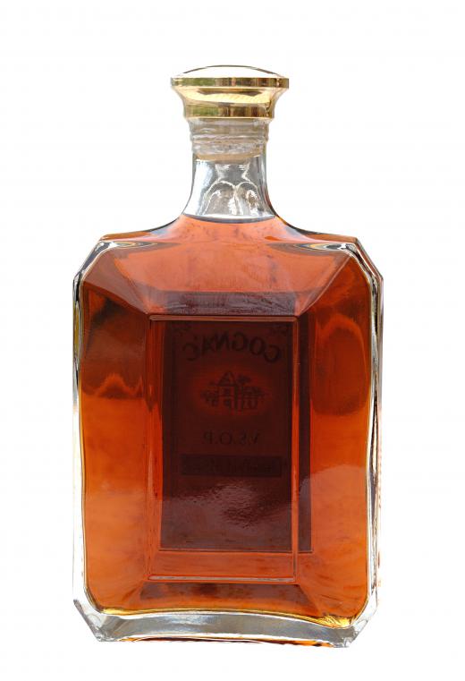 A bottle of cognac.