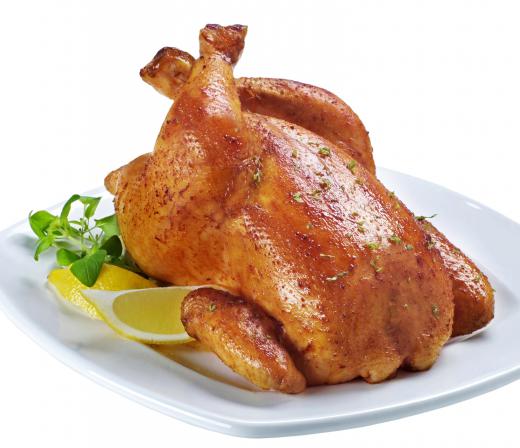 A roast chicken at a steakhouse.