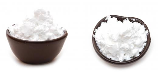 Cornstarch, which can be mixed with water to make an oil substitute.