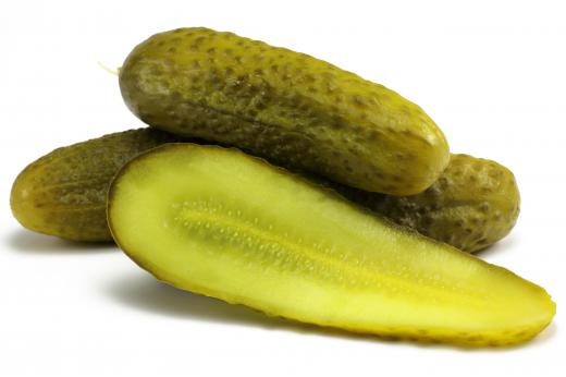 Pickled cucumbers may be included in a po'boy.