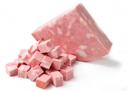 Mortadella, a type of deli meat.