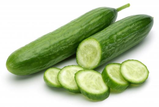 Seeds are less noticeable in English cucumbers than in slicing varieties.