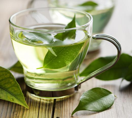 Green tea is used to make taro tea.