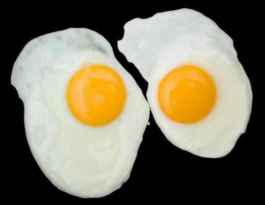 Fried eggs are sometimes served with ramen.