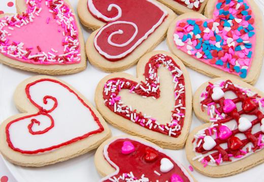 Holiday sugar cookies are typically frosted and decorated.