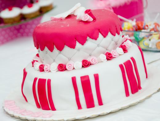 Whipped cream frosting is popular on cakes.