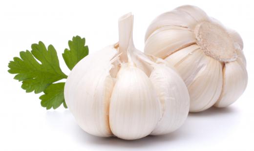 Garlic, which is often used in making sauerkraut.