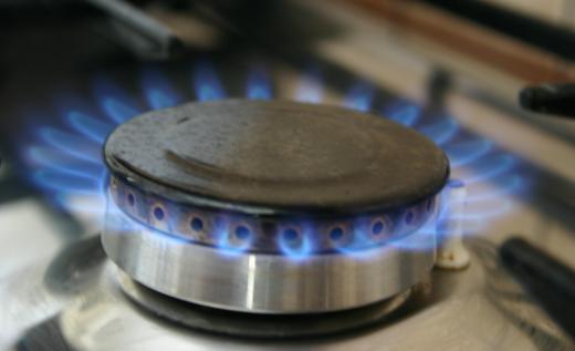 A gas burner is powered by natural gas or propane.