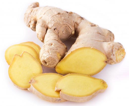 Ginger root is an ingredient used to make beef buns.