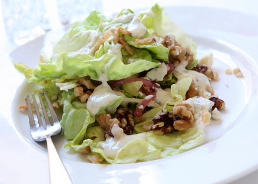 Boston lettuce is popular in salads and rich in vitamins.