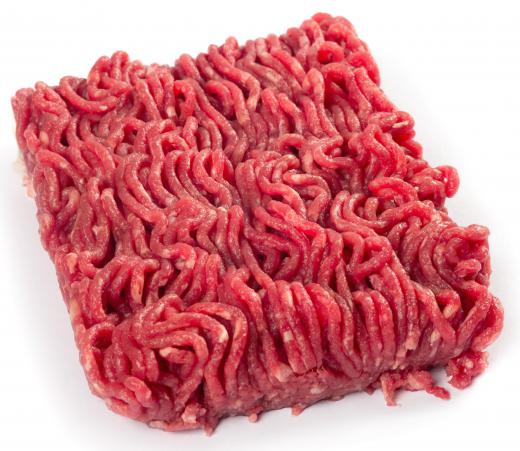 Ground beef, that is mixed with other ingredients like eggs, bread crumbs, and tomato sauce, is the main ingredient in meatloaf.