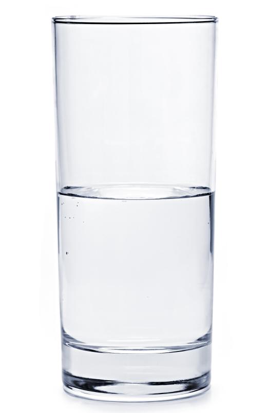 Water in a highball glass.