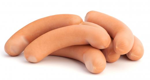 Hot dogs, which are often made with mystery meat.